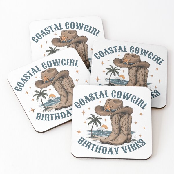Item preview, Coastal Cowgirl Western Beach Birthday Vibes  designed and sold by TheBeesForYou.
