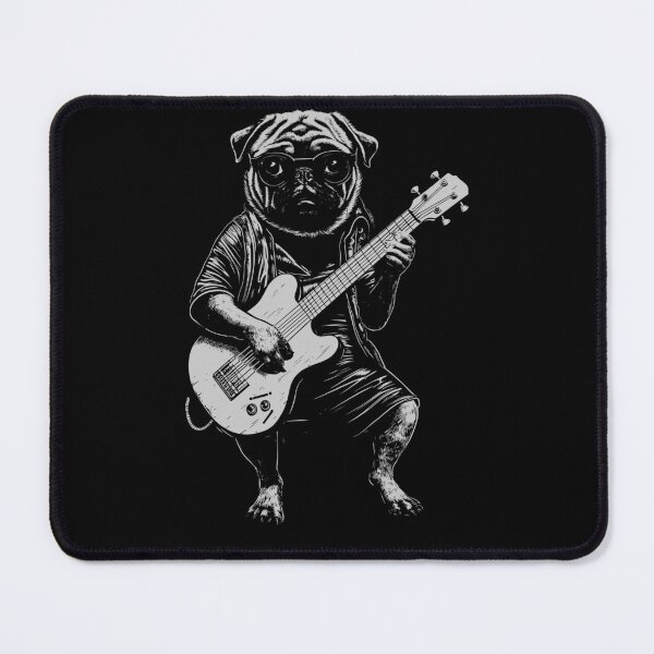 Item preview, Funny Pug Guitarist Bass Guitar Mom Dad Kids designed and sold by rafaeltto.