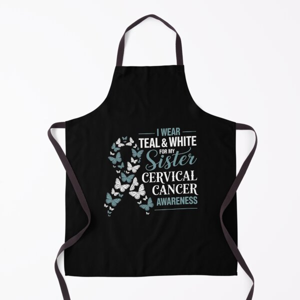 Item preview, CERVICAL CANCER I Wear Teal White For My Sister designed and sold by TrinaEspinoza.