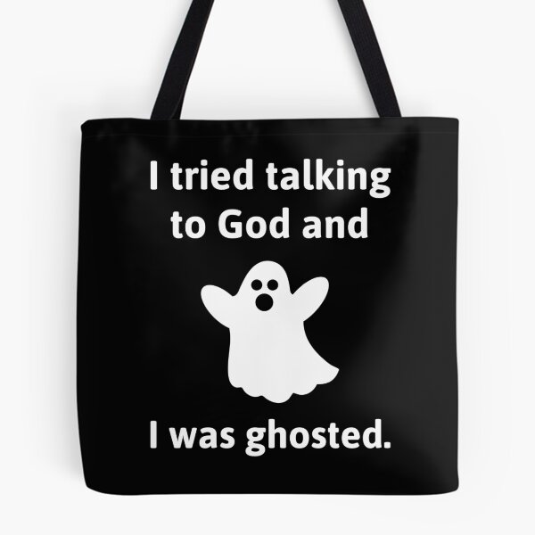 Item preview, Ghosted by God atheist humor design.  designed and sold by Rachel the Artist .