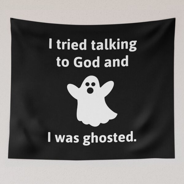 Item preview, Ghosted by God atheist humor design.  designed and sold by Rachel the Artist .