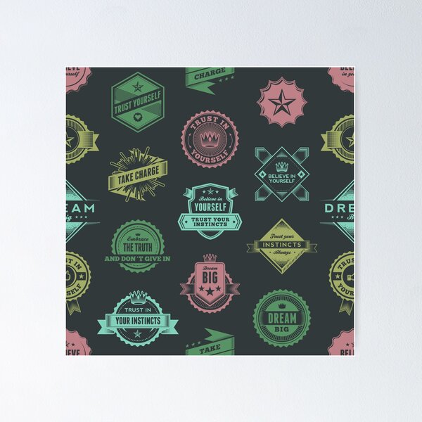Item preview, Inspirational Badges designed and sold by hyperite.