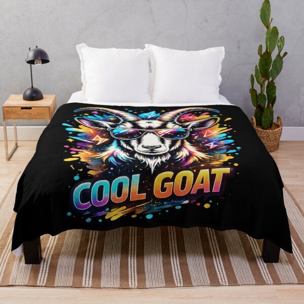 Item preview, Cool Goat With Sunglasses Funny Animal Graphic T-Shirt Design designed and sold by Teetreasure2.