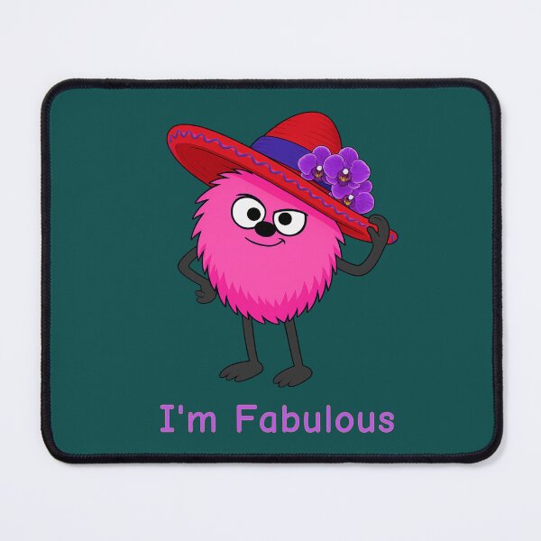 Item preview, I'm Fabulous Thingling Wearing a Red Hat with Orchids designed and sold by TheThinglings.