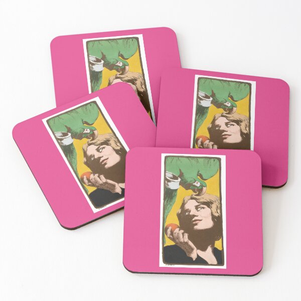 Item preview, Woman and Green Parrot designed and sold by hec60504.