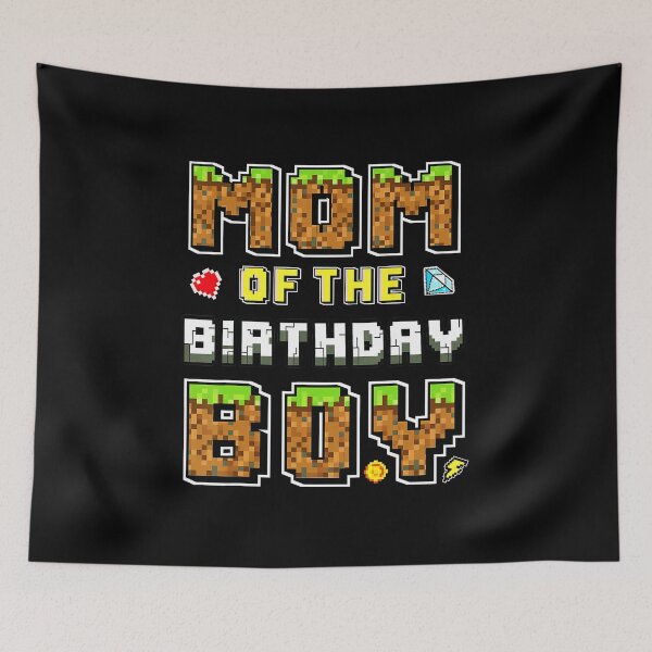 Item preview, Pixel Style Mom Of The Birthday Boy Retro Gaming Party designed and sold by FGTV2021.