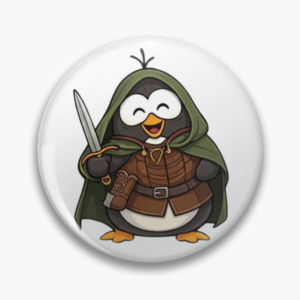 Item preview, Fantasy cosplaying penguin - Epic adventure fellowship designed and sold by PoppyThePenguin.