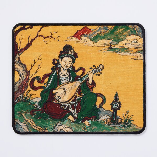 Item preview, Traditional Musician by Mountain Landscape in Vintage East Asian designed and sold by eliramaison.