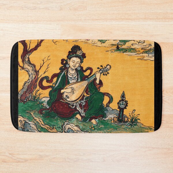 Item preview, Traditional Musician by Mountain Landscape in Vintage East Asian designed and sold by eliramaison.
