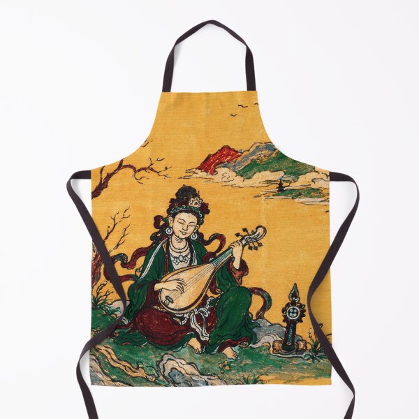 Item preview, Traditional Musician by Mountain Landscape in Vintage East Asian designed and sold by eliramaison.