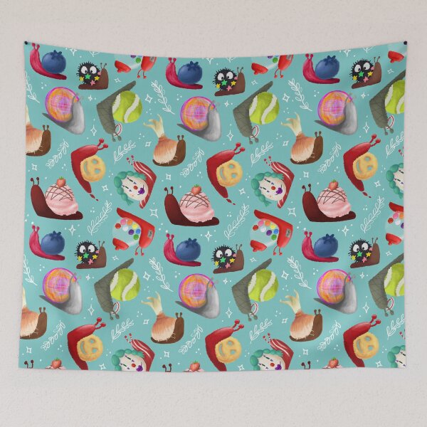 Item preview, Repeating Funky Snail Pattern designed and sold by VODkmw.