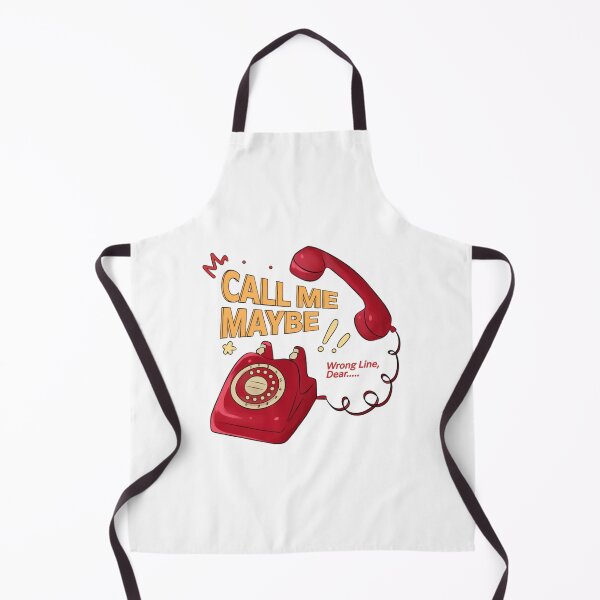 Item preview, Call Me Maybe Funny Retro Red Telephone Illustration designed and sold by HANADODES.