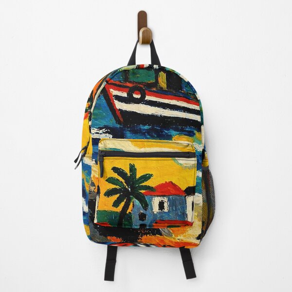 Item preview, Colorful Tropical Fishing Boats Coastal Village Folk designed and sold by Modaozushi216.