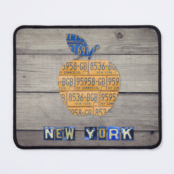 Item preview, New York License Plate Apple designed and sold by Elisabeth Lucas.