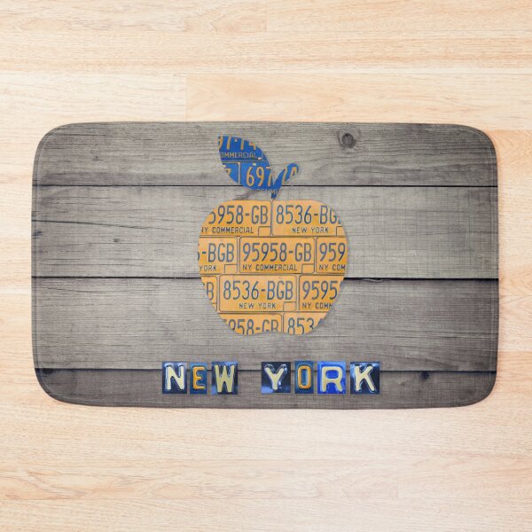 Item preview, New York License Plate Apple designed and sold by Elisabeth Lucas.