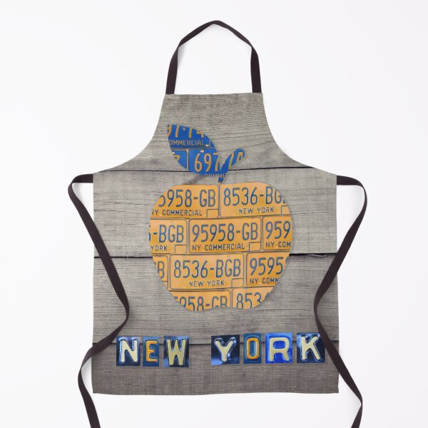 Item preview, New York License Plate Apple designed and sold by Elisabeth Lucas.