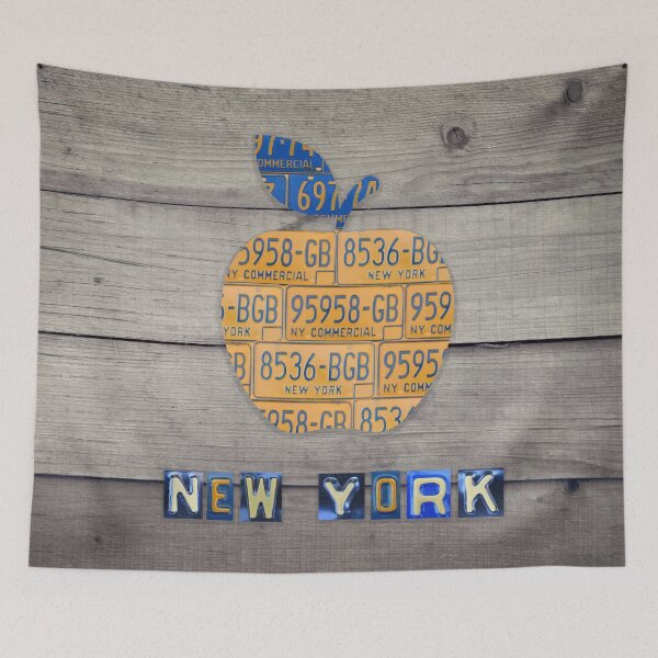 Item preview, New York License Plate Apple designed and sold by Elisabeth Lucas.