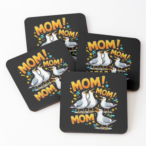 Item preview, Seagull Mom Mom Mom Funny Motherhood Meme T-Shirt | Cute Yelling Bird Mom Design designed and sold by Teetreasure2.