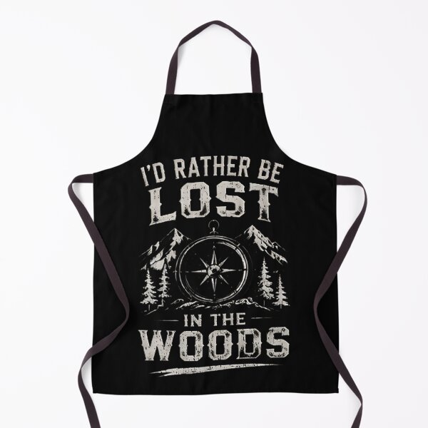 Item preview, I'd Rather Be Lost In The Woods Compass Mountain Forest Vintage Outdoor Nature designed and sold by Jt41.