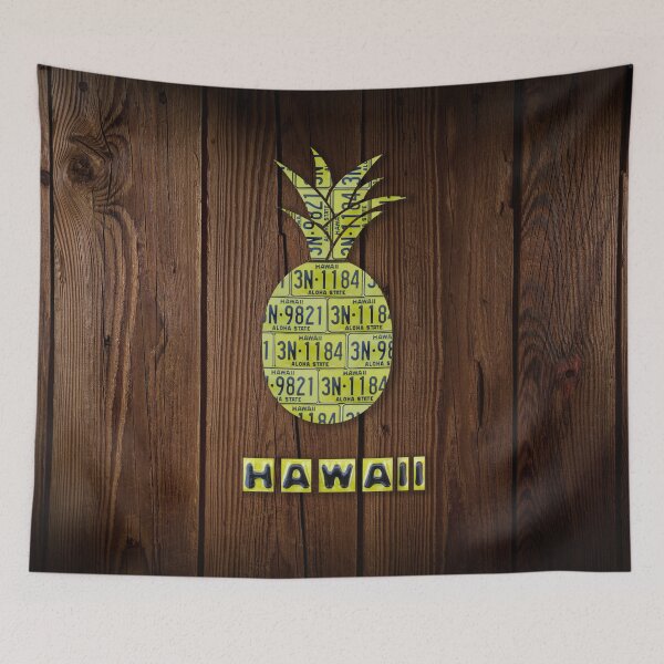 Item preview, Hawaii License Plate Pineapple designed and sold by Elisabeth Lucas.