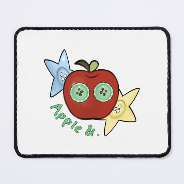Item preview, Cute Apple And Buttons Craft Style Whimsical Illustration designed and sold by HANADODES.