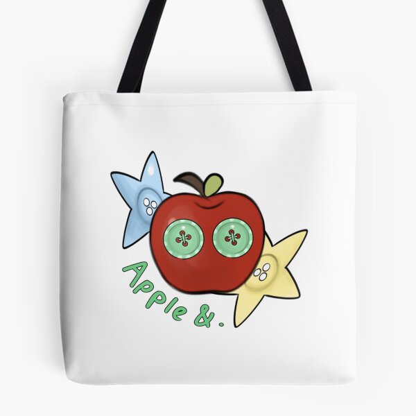 Item preview, Cute Apple And Buttons Craft Style Whimsical Illustration designed and sold by HANADODES.