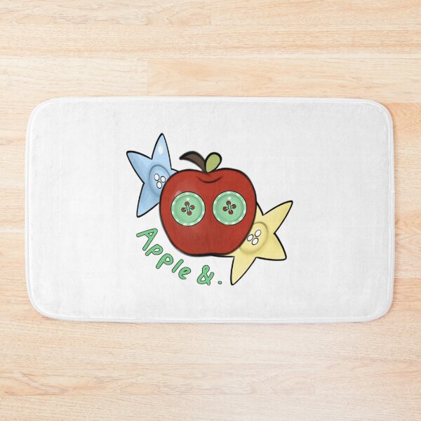 Item preview, Cute Apple And Buttons Craft Style Whimsical Illustration designed and sold by HANADODES.