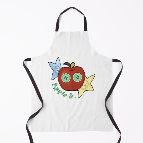 Item preview, Cute Apple And Buttons Craft Style Whimsical Illustration designed and sold by HANADODES.