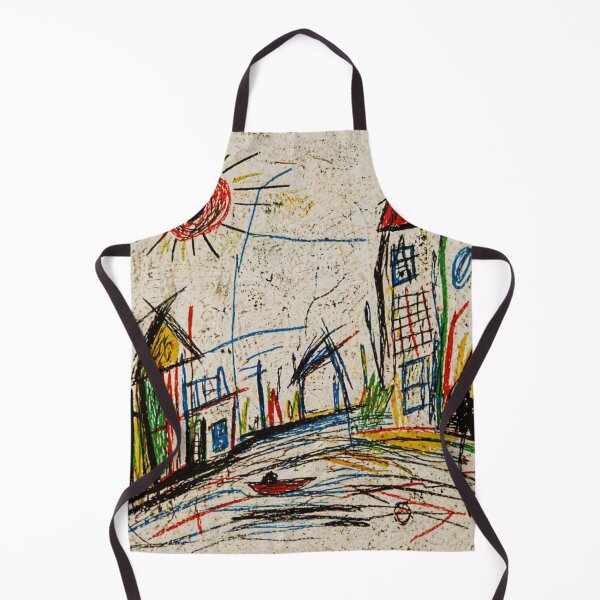 Item preview, Abstract Childlike City Sketch With Colorful Urban Street Drawing Style designed and sold by Modaozushi216.