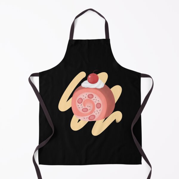 Item preview, Pink Cherry Cute Kawaii Dessert Roll Cake Illustration designed and sold by HANADODES.