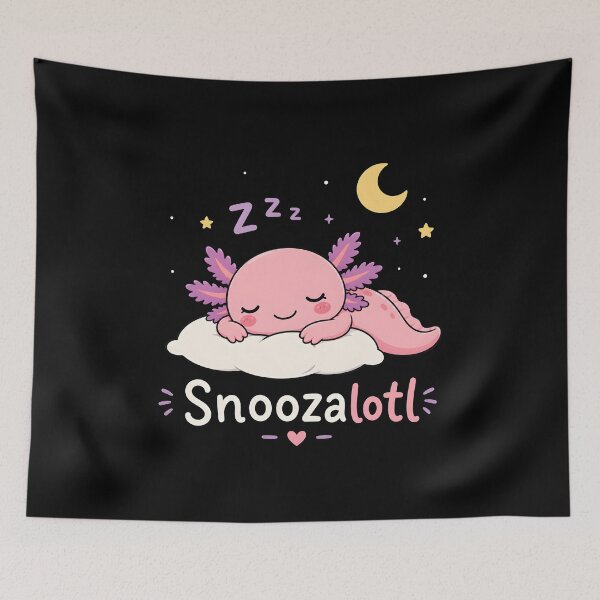 Item preview, Snoozalotl Axolotl Pajamas designed and sold by zoes-ink.