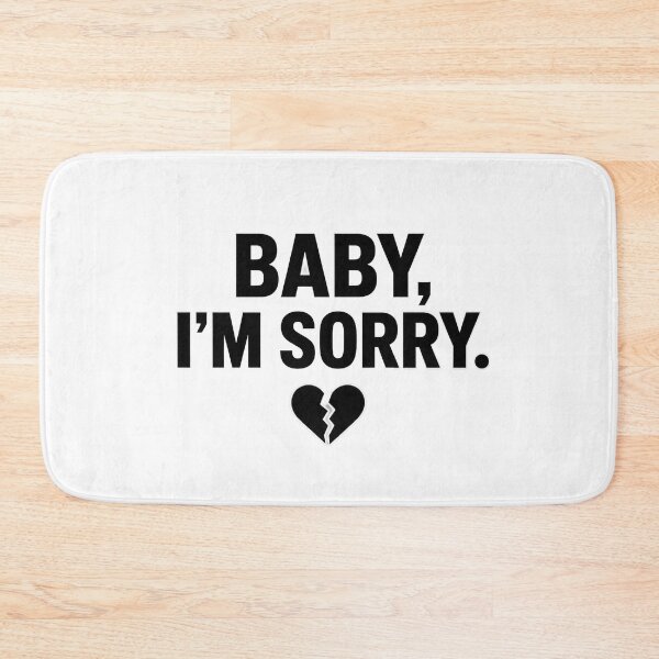 Item preview, BABY, I’M SORRY. | Minimal Heartbreak Aesthetic T-Shirt Design designed and sold by Lovestickerco.