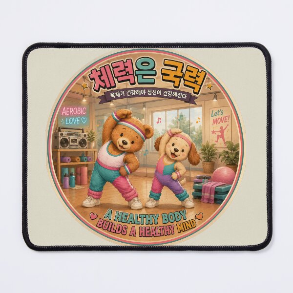 Item preview, Fitness is National Power – Retro Workout Bear Sticker designed and sold by bubuandfriends.