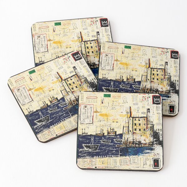 Item preview, Chaotic Harbor Sketch with Urban Symbols and Rough Painted Notes designed and sold by Modaozushi216.