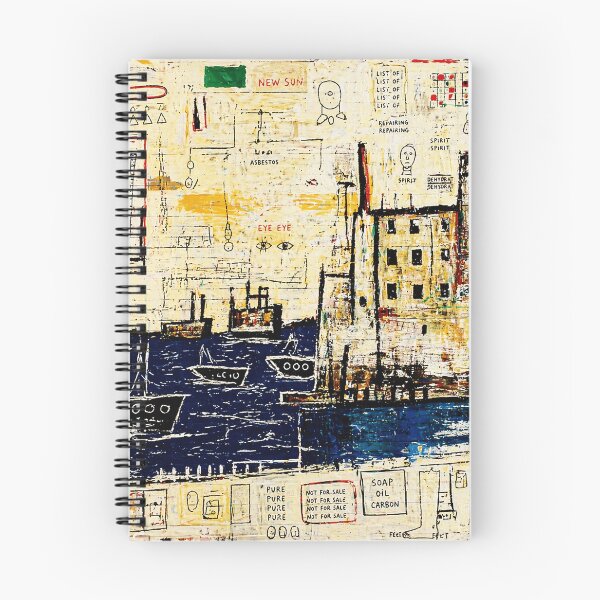 Item preview, Chaotic Harbor Sketch with Urban Symbols and Rough Painted Notes designed and sold by Modaozushi216.