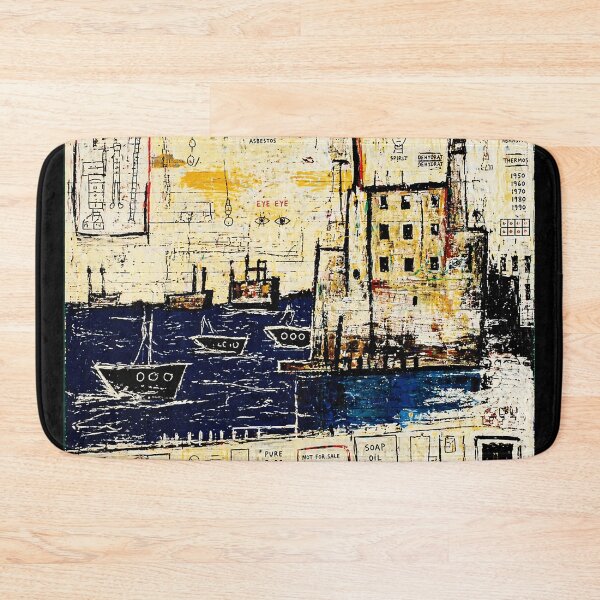 Item preview, Chaotic Harbor Sketch with Urban Symbols and Rough Painted Notes designed and sold by Modaozushi216.
