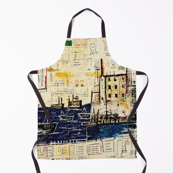 Item preview, Chaotic Harbor Sketch with Urban Symbols and Rough Painted Notes designed and sold by Modaozushi216.