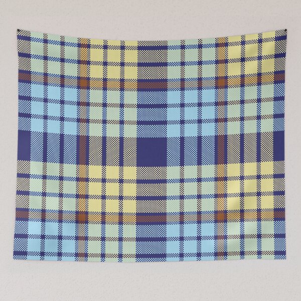 Item preview, Navy Cream Vintage Tartan Seamless Pattern designed and sold by PowerAntShop.