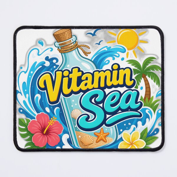 Item preview, Vitamin Sea Beach Quote designed and sold by SVARCreations.