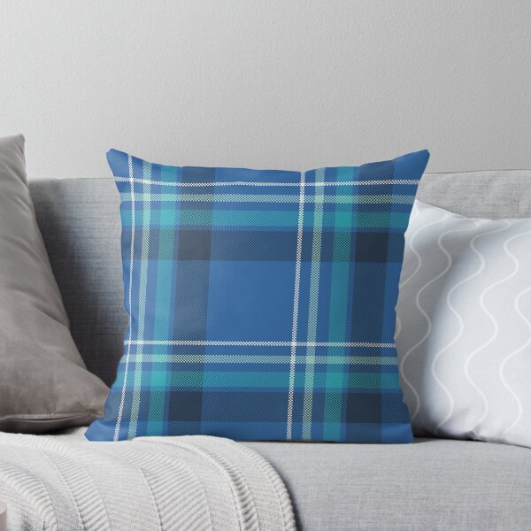 Item preview, Cool Blue Cyan Plaid Seamless Pattern designed and sold by PowerAntShop.