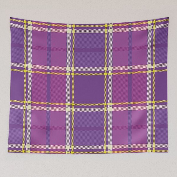 Item preview, Vibrant Purple Pink Tartan Plaid Pattern designed and sold by PowerAntShop.