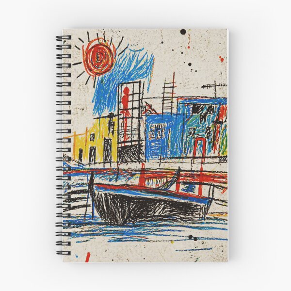 Item preview, Abstract Waterfront City Sketch with Bold Urban Crayon Energy designed and sold by Modaozushi216.