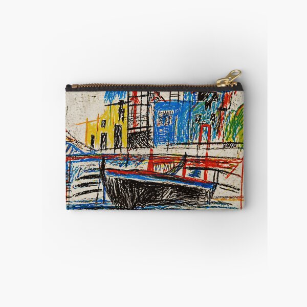 Item preview, Abstract Waterfront City Sketch with Bold Urban Crayon Energy designed and sold by Modaozushi216.