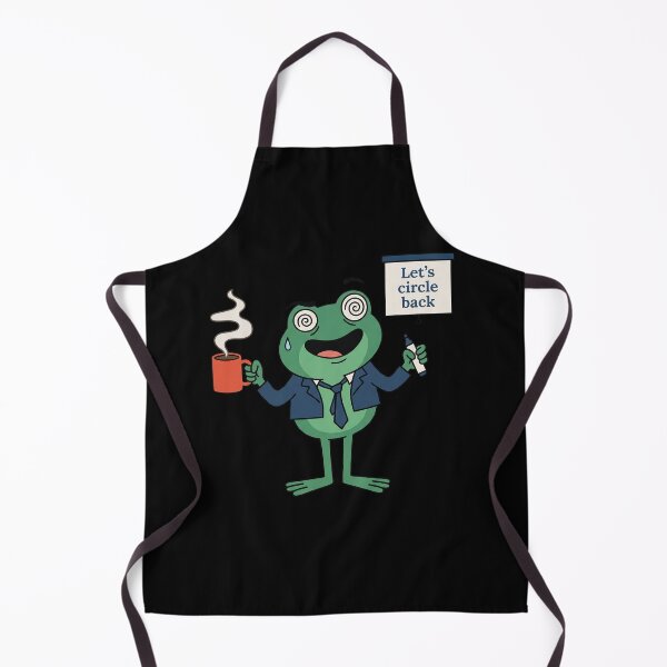 Item preview, Dizzy Frog Let's Circle Back Funny Office Sticker designed and sold by CrystalMineArts.
