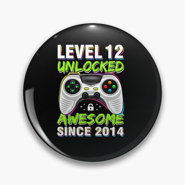 Item preview, Level 12 Unlocked Retro Gaming Birthday for Twelve Year Olds designed and sold by FGTV2021.