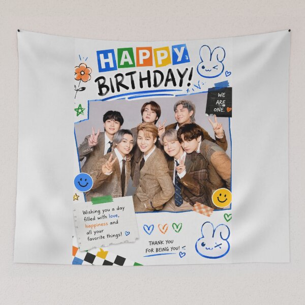 Item preview, Happy birthday BTS designed and sold by jaofnn.