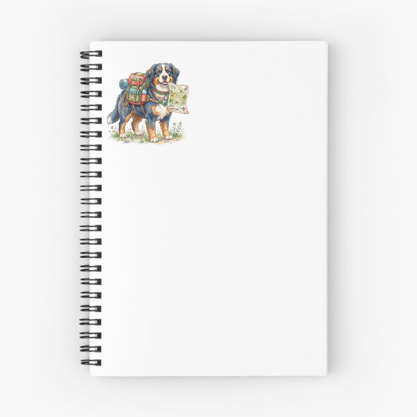 Item preview, Cute Bernese Mountain Dog Hiking Trail Blazer - Funny Watercolor Camping Dog Art designed and sold by PictoVibe.