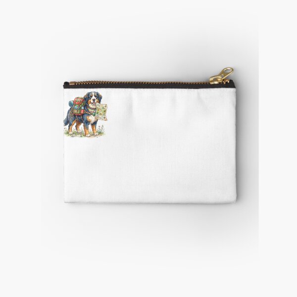Item preview, Cute Bernese Mountain Dog Hiking Trail Blazer - Funny Watercolor Camping Dog Art designed and sold by PictoVibe.