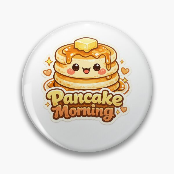 Item preview, Pancake Stack Cozy Sticker | Breakfast Food Sticker | Kawaii Meal for Journals designed and sold by CutePrintCorner.
