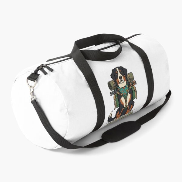 Item preview, Cute Bernese Mountain Dog Alpine Trail - Funny Camping Hiker Dog Art designed and sold by PictoVibe.